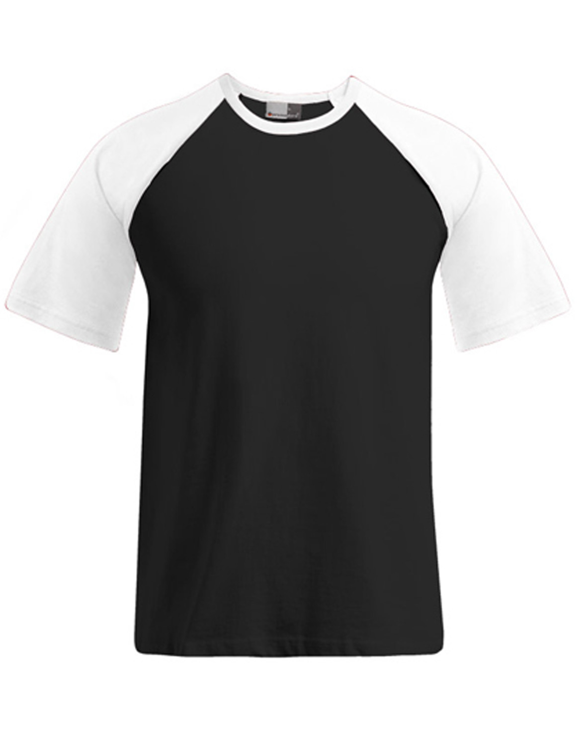 Herren T-Shirt kurzarm Promodoro Raglan T 1060 Black/White