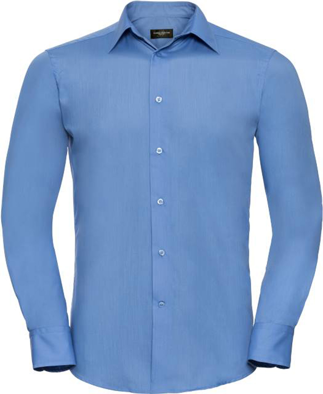 Herren Hemd langarm Russell Collection Tailored Polycotton R-924M-0 Corporate Blue